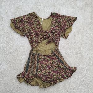 Free People Cut Out Romper Playsuit